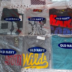 Girl's Old Navy t-shirts lot of 6, size large, Brand New in package.